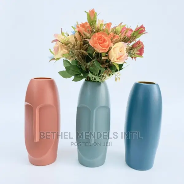 Plastic Tabletop Flower Vases Available for Bulk Purchases in Ikeja
