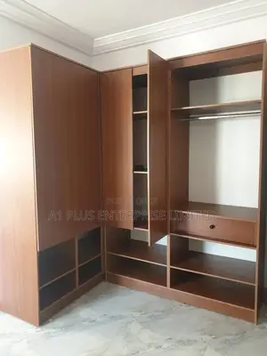 L-shape Standard Height Wardrobe In Matt Laminate Finish
