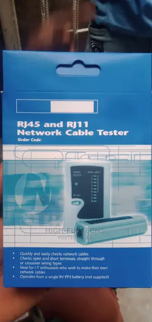 RJ45 and RJ11 Network Cable Tester