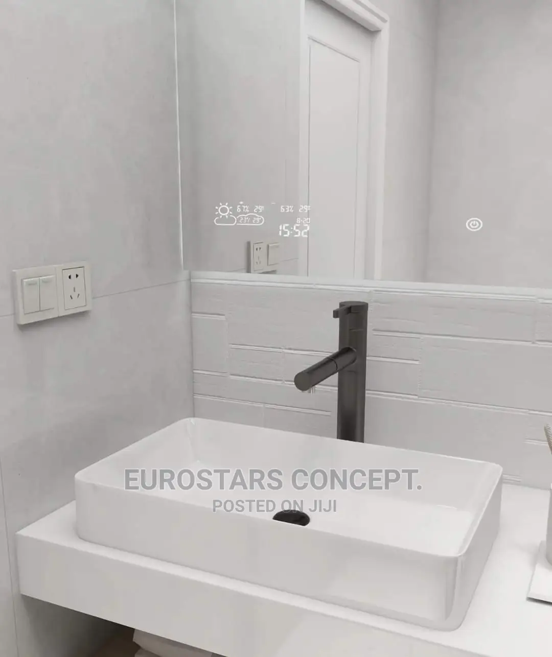 White Long Ceramic Wash Hand Basin