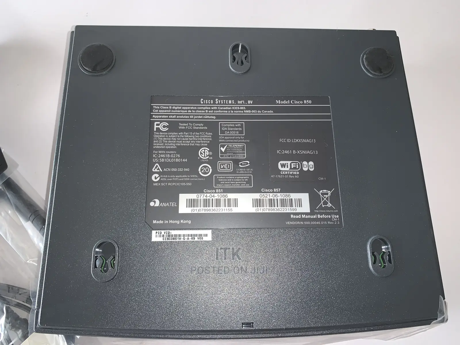 Cisco 851W (Wireless) Router