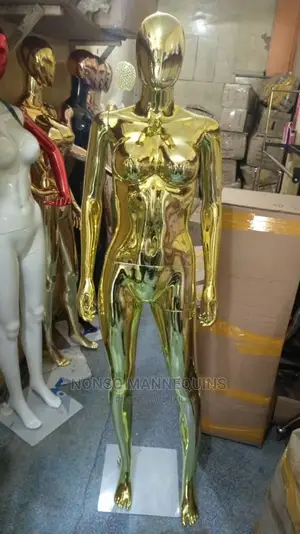 Size 10 Body Gold Chrome Female Display Mannequin