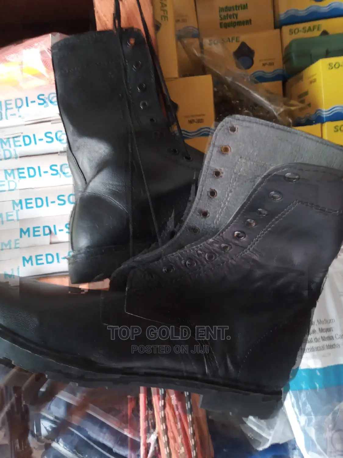 Leather Security Boot.