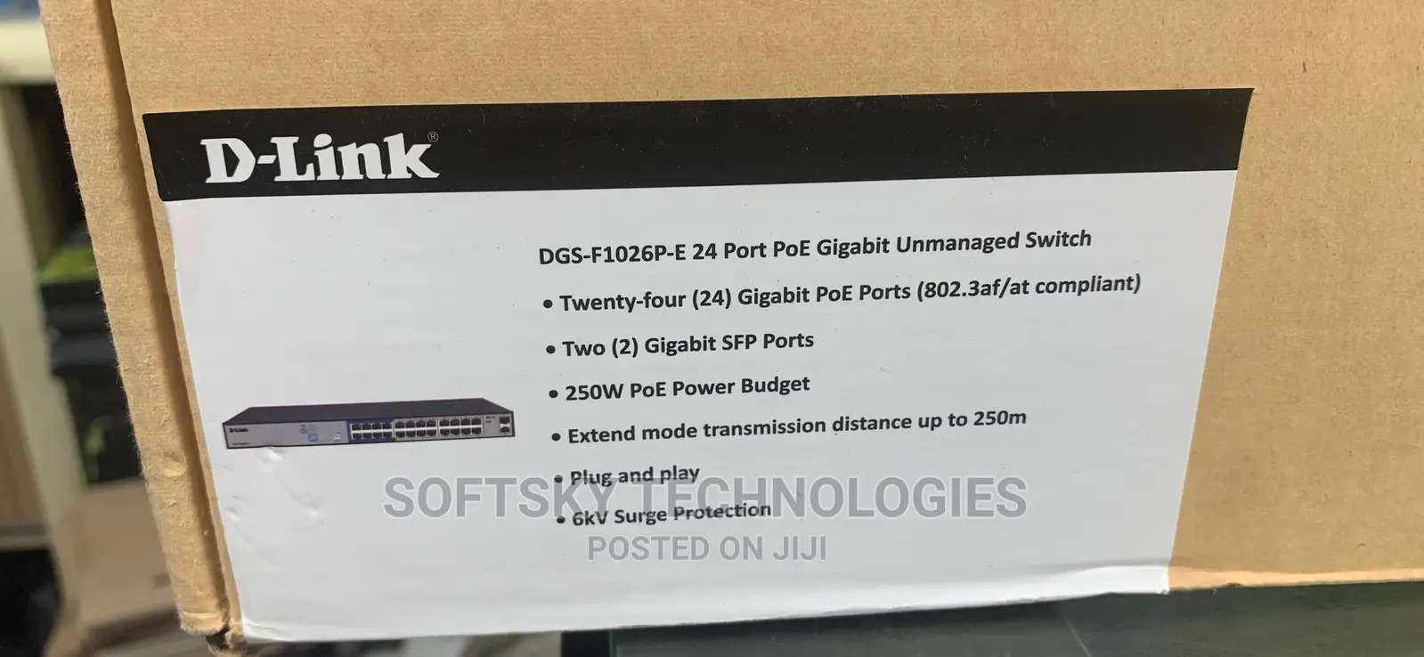 Dlink 24 Port Poe Gigabit Unmanaged Switch