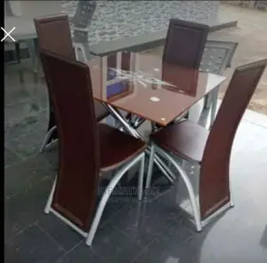 Set of Dining Table of 4 Chairs
