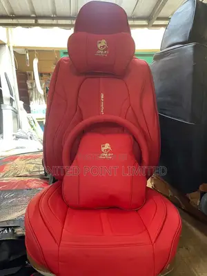 Horse Leather Seat Cover Red