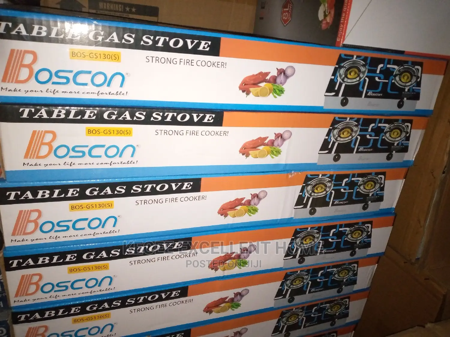 Table Gas 2 Burner Glass