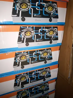 Table Gas 2 Burner Glass