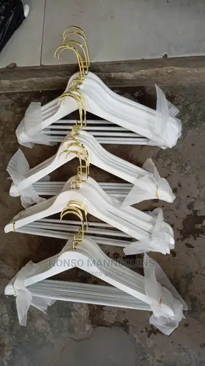 White and Gold Luxury Clothes Hangerzz