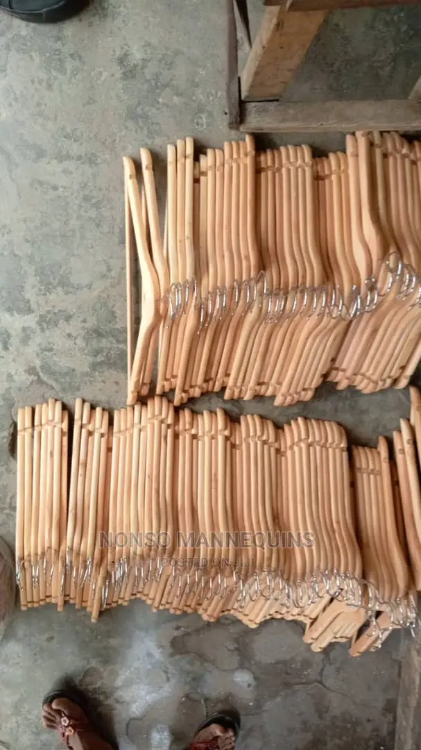 Wooden Hangers for Clothes Displaying in Lagos Island (Eko) Home