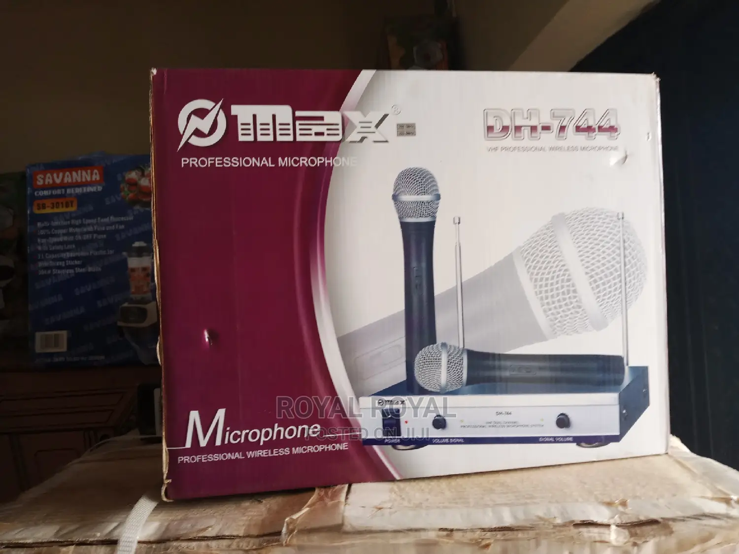 Max Professional Wireless Microphone Dh 744
