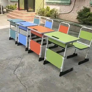 Double And Single High School Table And Chairs In Abuja