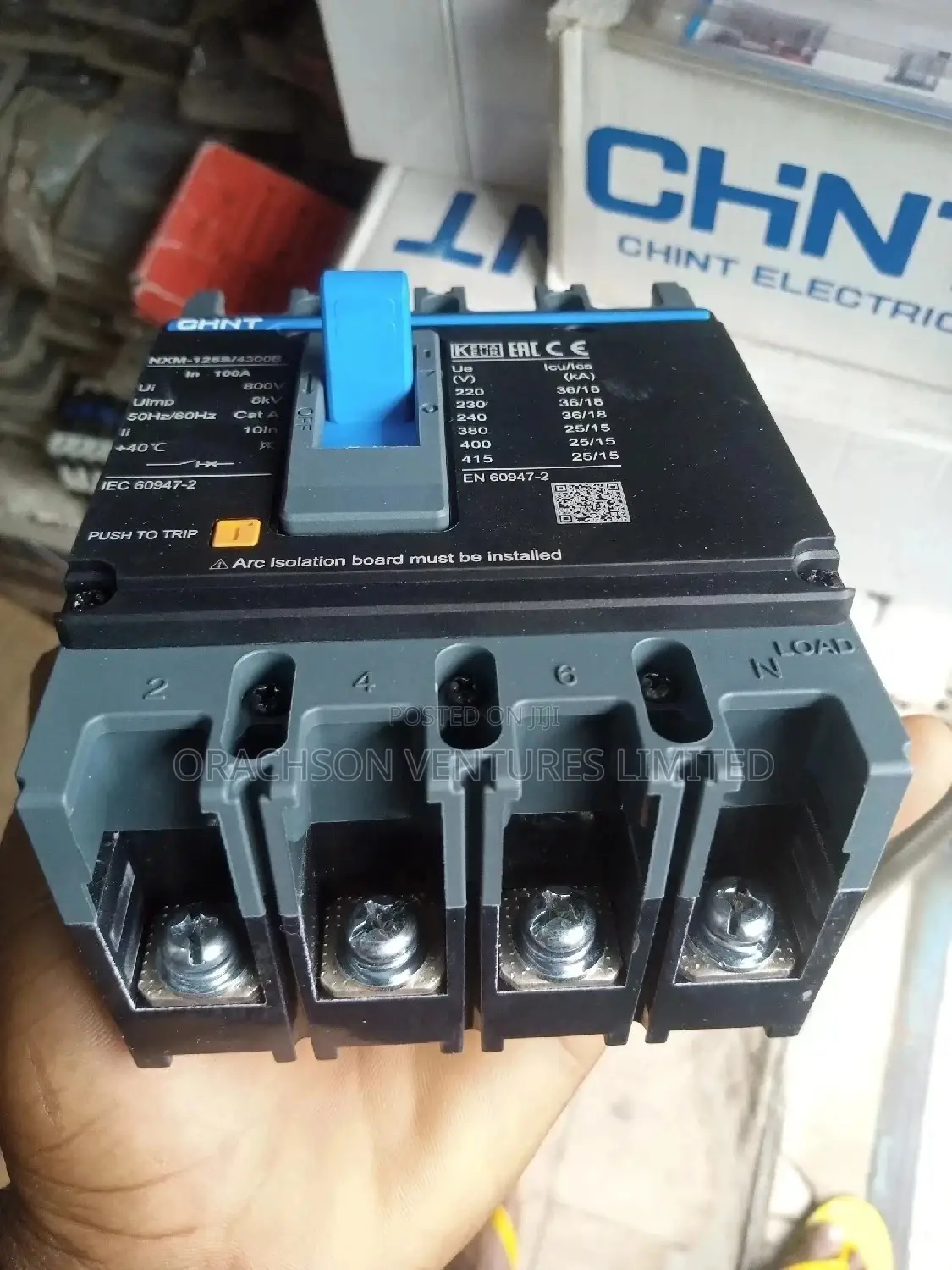 McCb Chint 100amps 4pole