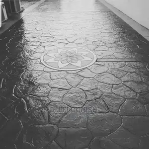 Grayish Stamped Concrete