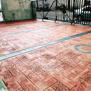 Grayish Stamped Concrete