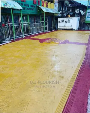 Grayish Stamped Concrete