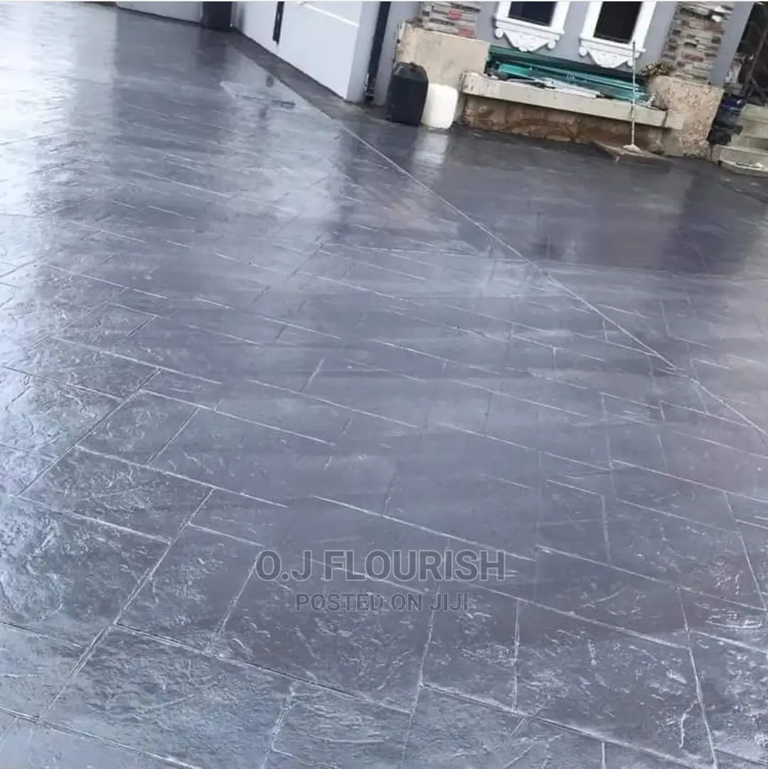 Apple Effect Stamped Concrete
