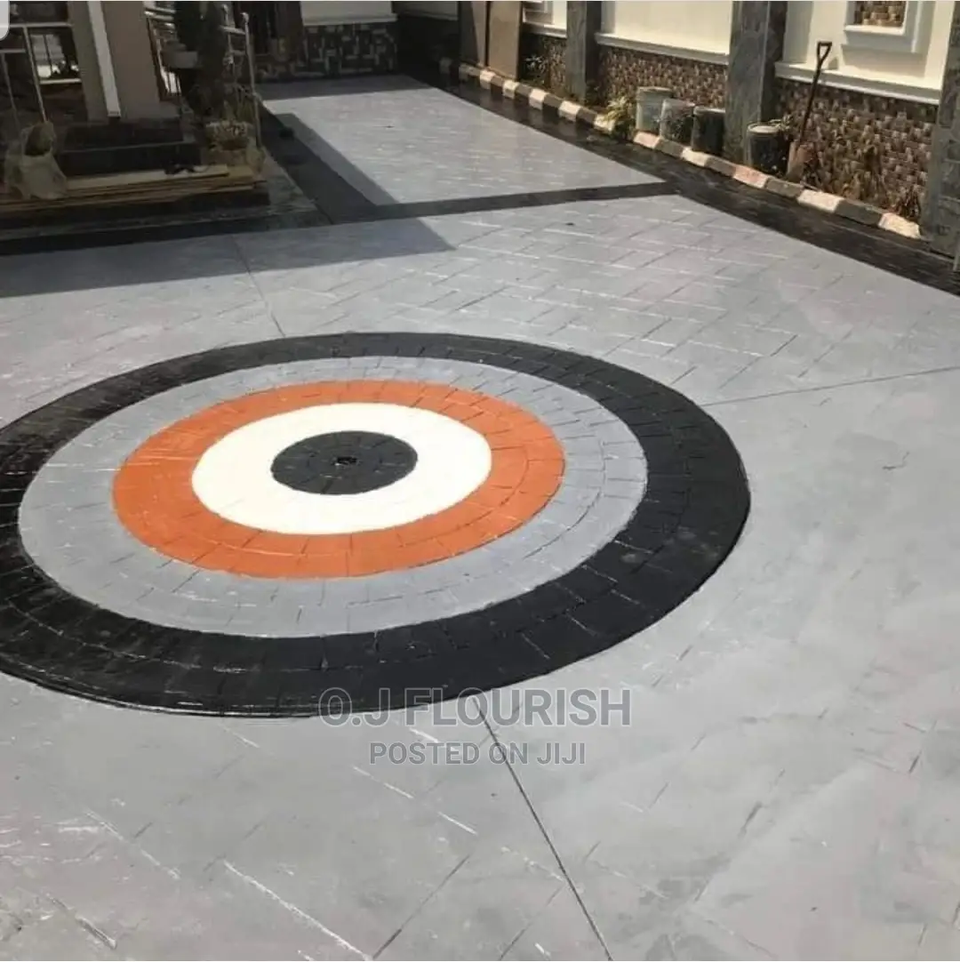 Multi Centered Stamped Concrete