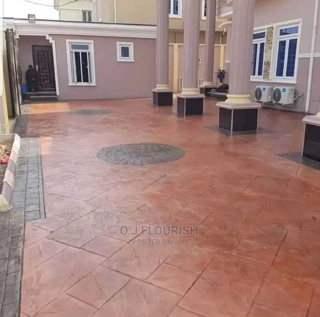 Multi Centered Stamped Concrete