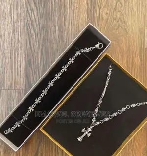 Trendy Necklace and Bracelet Set for Men