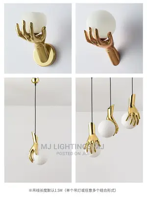 Modern Creative Hand Hold Ball Wall Lights Bedside.