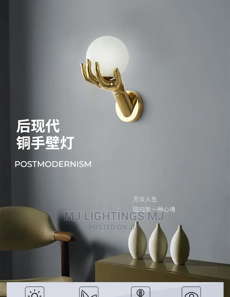 Modern Creative Hand Hold Ball Wall Lights