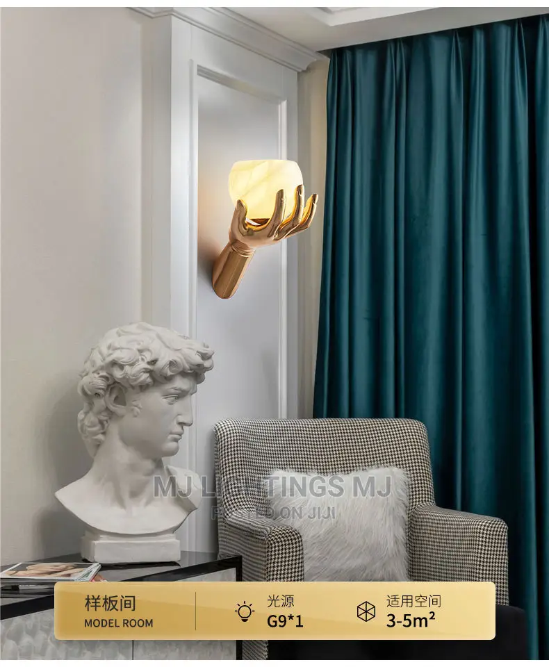 Modern Creative Hand Hold Ball Wall Lights