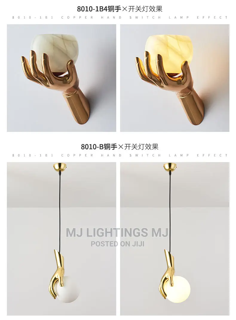 Modern Creative Hand Hold Ball Wall Lights