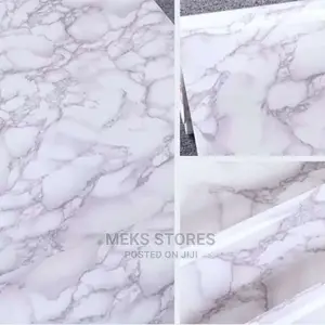 Kitchen Marble Like Wall Paper