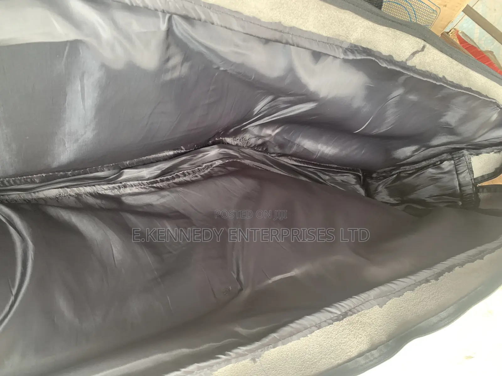 61 Keys Full Sized Pure Black Leather Padded Keyboard Bag