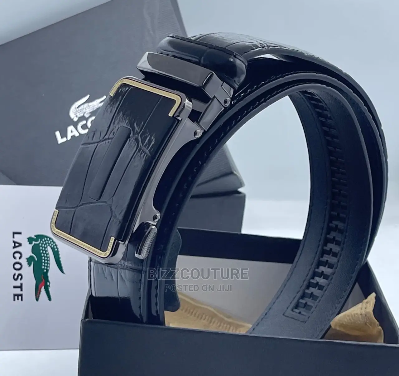 Original LACOSTE Leather Belts Available in Store