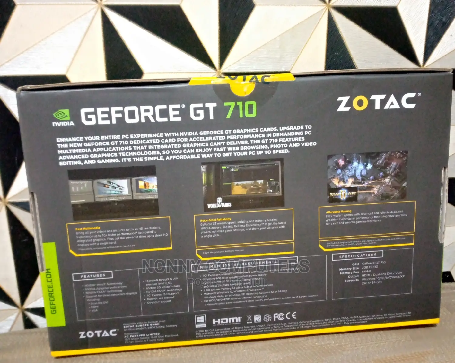 Zotac Nvidia Geforce Gt 710 2gb Ddr3