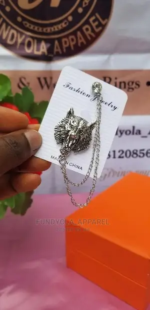 Sliver Male Brooch Lapel