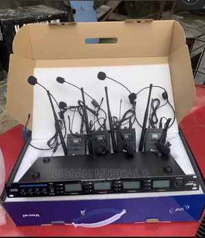 4-Channel Professional Uhf Lapel/Lavalier Headset Wireless
