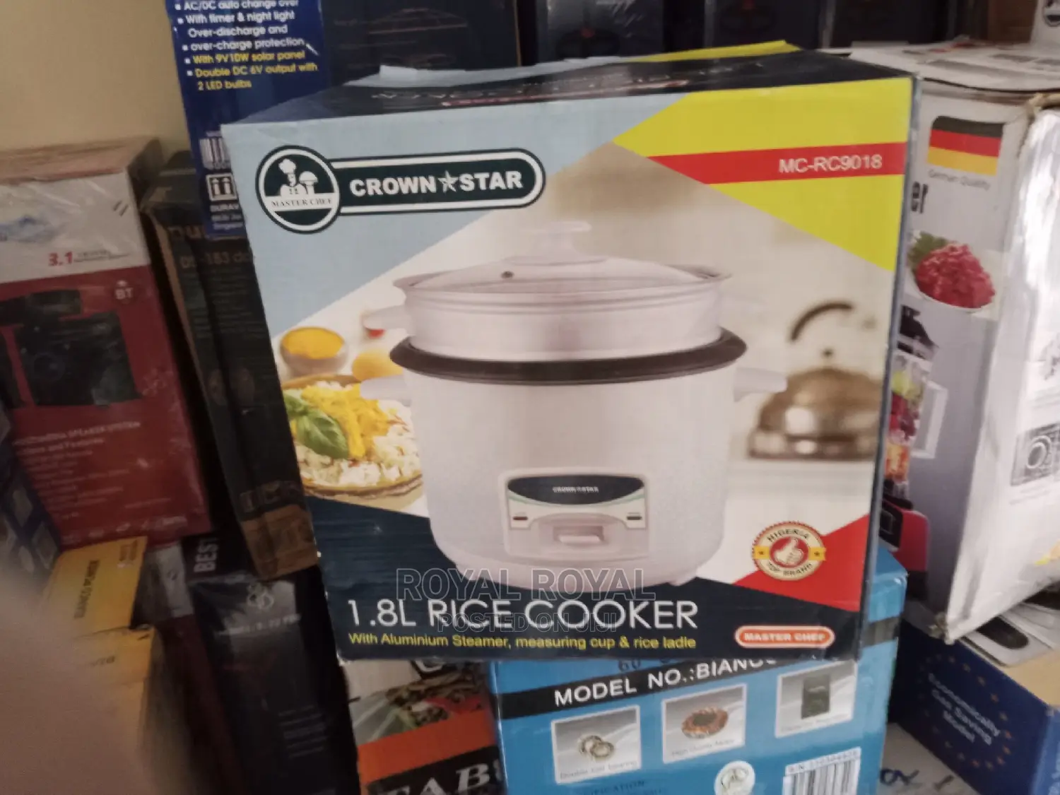 Great Quality Crown Star Rice Cooker - 1.8l