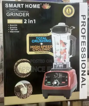 2 in 1 Smart Home 2200W Commercial Blender Grinder