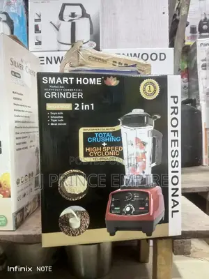 2 in 1 Smart Home 2200W Commercial Blender Grinder