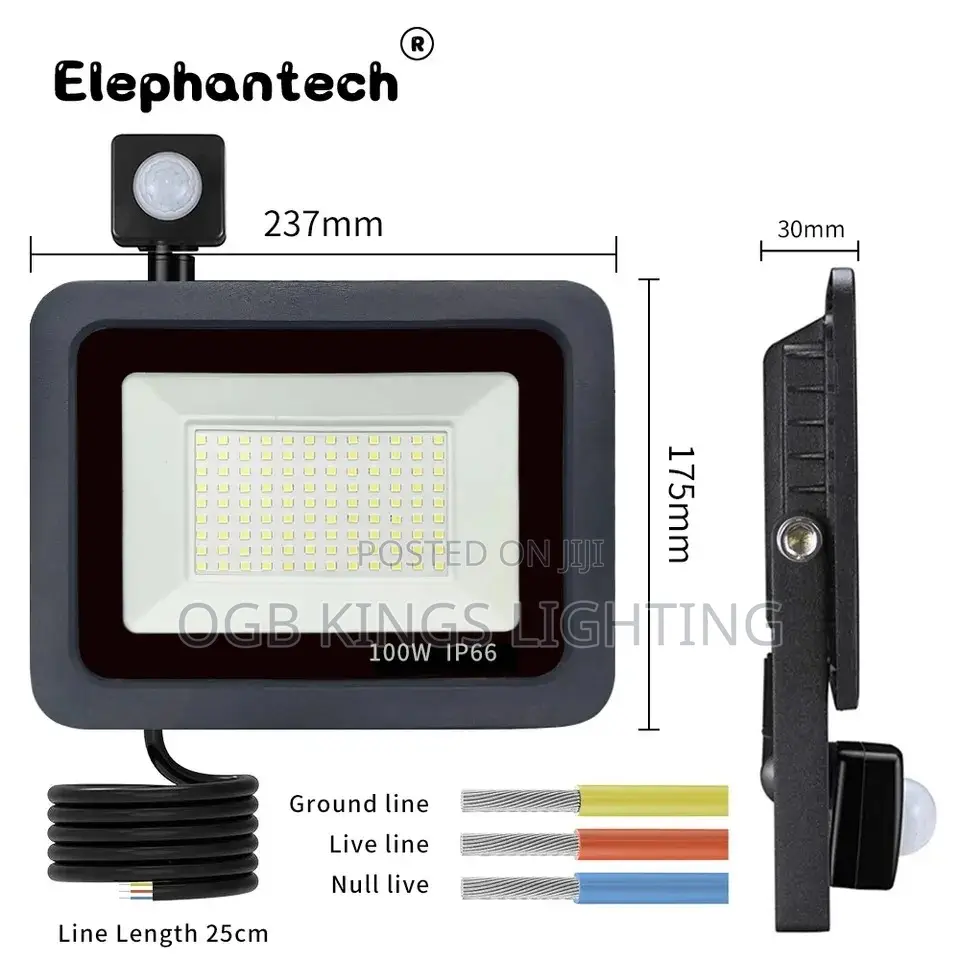 LED Floodlight Waterproof PIR Motion Sensor Light