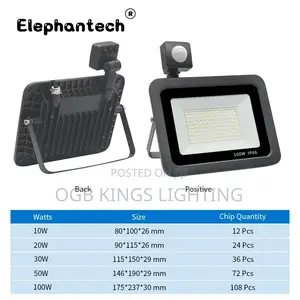 LED Floodlight Waterproof PIR Motion Sensor Light