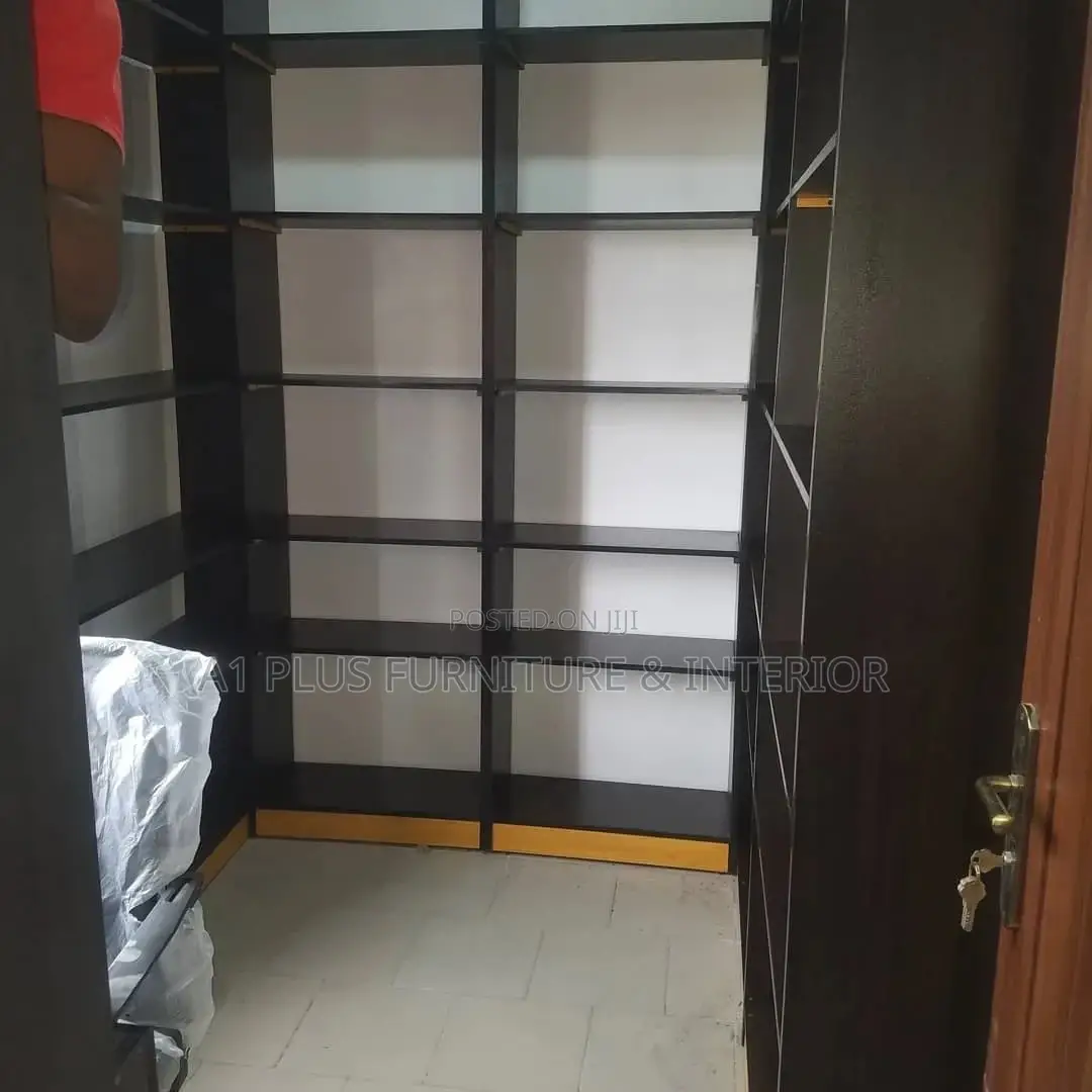 U Shape Book Shelf With a Door Section