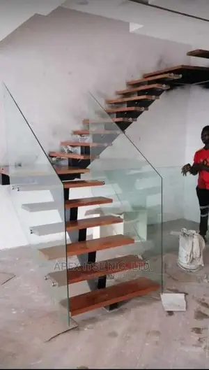 Suspended Staircase Glass