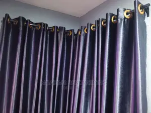 Blackout Dark Grey Polyester Blend Turkish Curtains