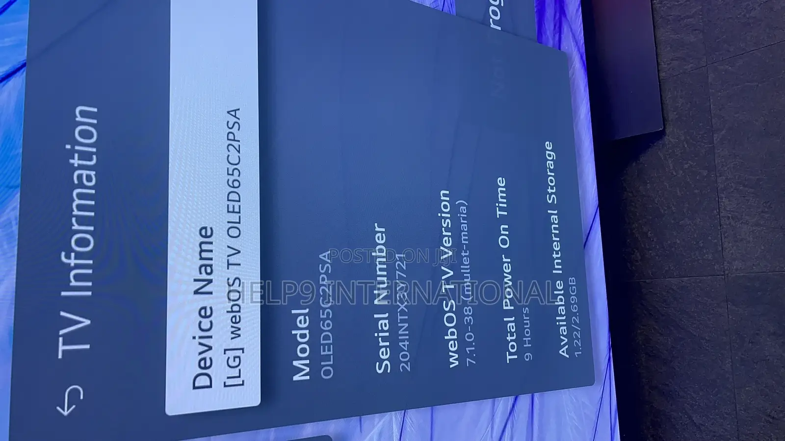 65" LG Oled Smart TV - Oled65c2 Ar