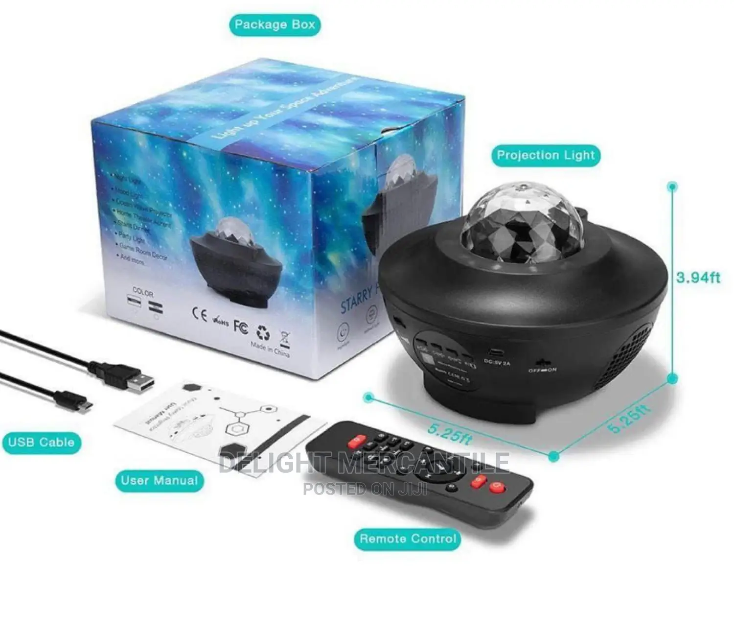 Bluetooth Starry Projector Light