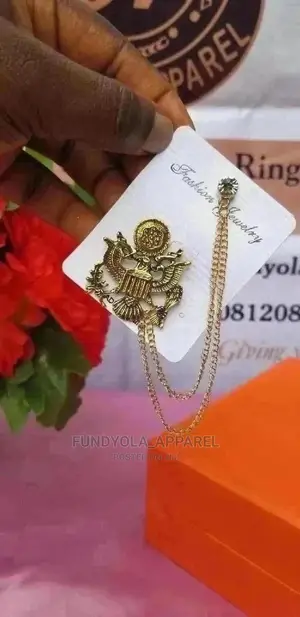 Male Gold Brooch Lapel