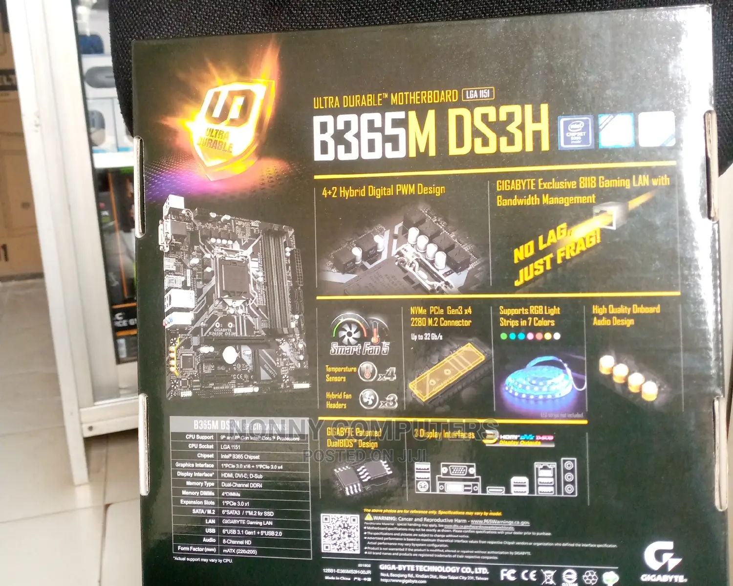 Gigabyte B365M Ds3h