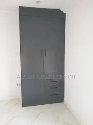 Dark Grey HDF Matt Full Height Wardrobe( H2580 X W1200)