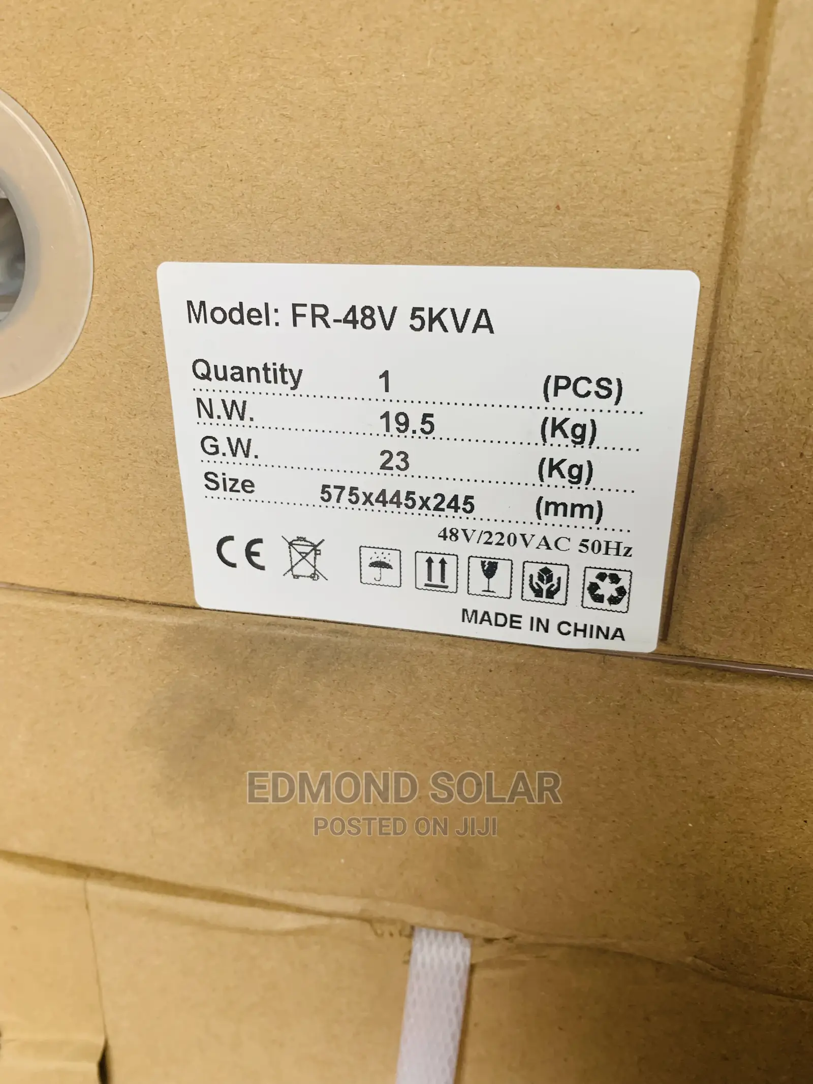 One Solar Inverter 5kva 48V
