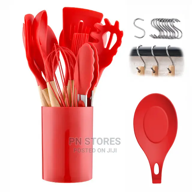 12pcs Silicone Kitchen Spoons