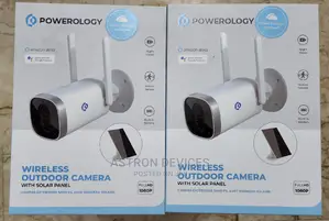Powerology Wireless Outdoor Camera With Solar Panel